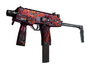 MP9 | Ruby Poison Dart (Well-Worn)